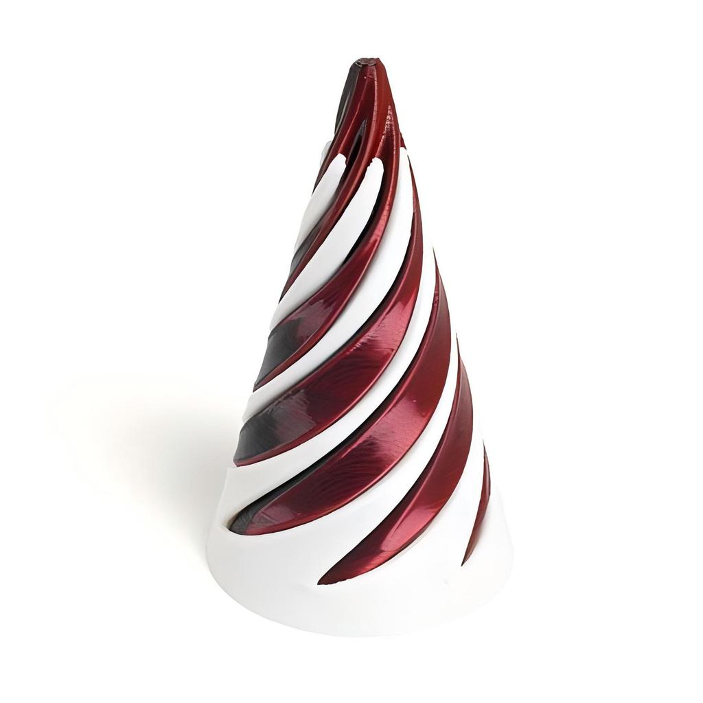 1 Stück Mini Vortex Faden Illusion Dekompressionsspielzeug 3D Gedrucktes Spiralkegel Fidget Spielzeug Unmögliche Pyramiden Skulptur