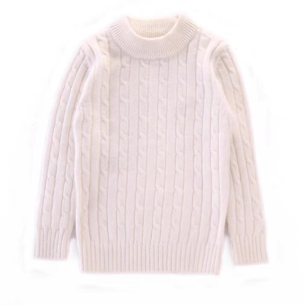 Children's Cashmere Sweater: Boys' and Girls' Thick Knitted Pullover for Autumn and Winter