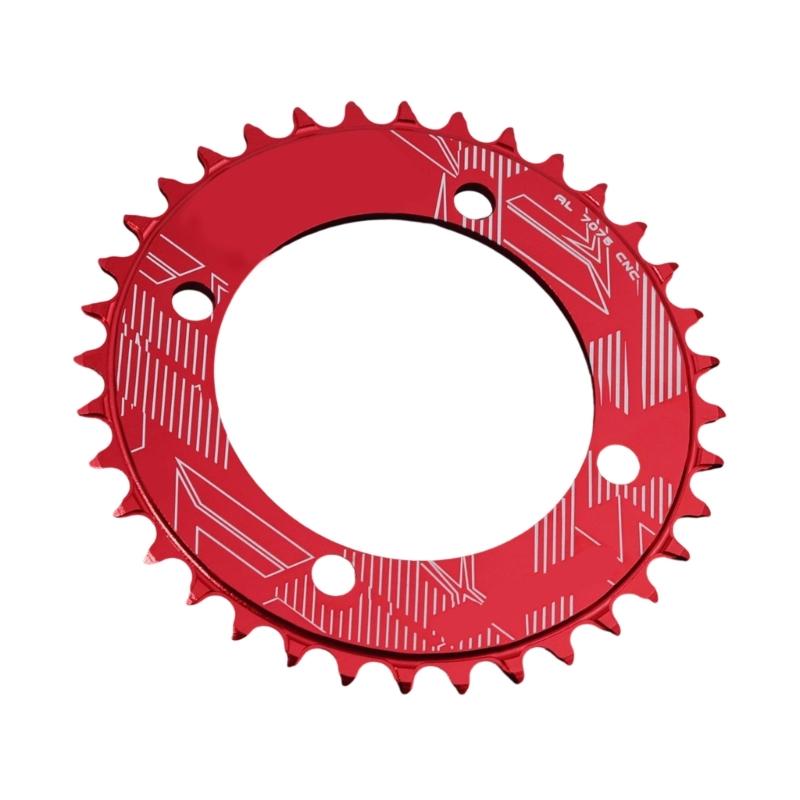 32T/34T/36T/38T 104BCD Fahrrad Rundform Narrow Wide Kettenblatt Kettenrad Fahrrad Kreis Kurbelgarnitur Einzelblatt Teile