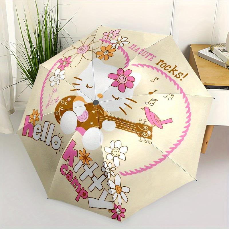 

1pc Hello Kitty Camp Nature Rocks!Umbrella with Plastic Handle,Suitable for All Seasons Home Travel Outdoor UmbrellaSanlio244