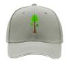 Green Leafy Tree Nature Illustration Hip Hop hat Fashion Outdoor Sports Sandwich Baseball Cap