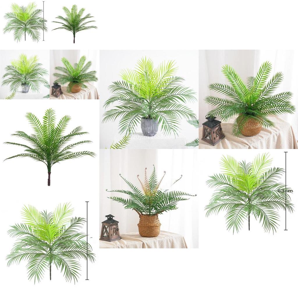 Fake Dypsis Lutescens Plant Decor With Plastic Leaves For Wedding And Event Decoration