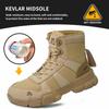 Indestructible Security Protective Boots Men Comfortable Breathable Construction Working Boots Anti-Puncture Work Safety Shoes