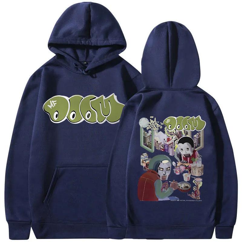 Fantastischer Rapper Mf Doom MM FOOD Grafik Hoodie Herren Damen Hip Hop Mode Kapuzenpullover Herren Lässige Fleece Übergroße Hoodies