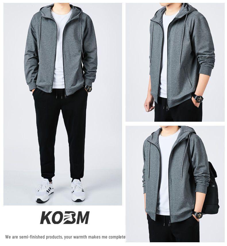 Men's 2023 Spring/Autumn Casual Versatile Jacket - Trendy, Handsome, Loose-fit Sweatshirt