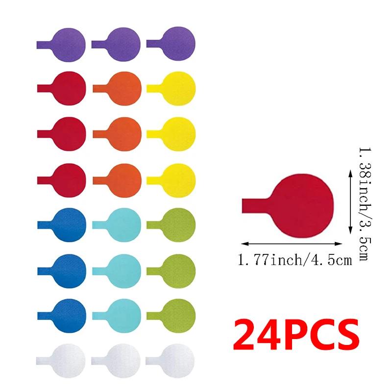 10PCS Cable Labels Tags Colorful Waterproof Cord Labels Tags For Wire Labels Self Adhesive Tear Resistant Cable Management