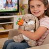 Easter Plush Bunny Toy Soft Stuffed Animal with Long Ears & Sweet Expression Safe PP Cotton Fill Cuddly Companion for Kids