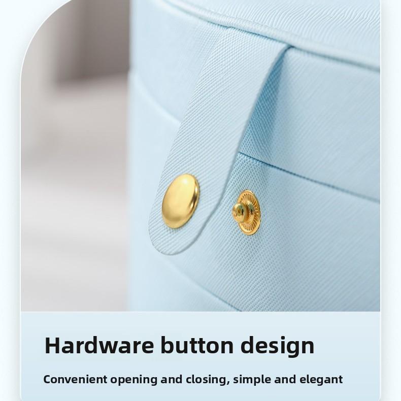 Jewelry Box Household Portable Jewelry Storage Box Large Capacity Necklace Children's Hair Accessories Flip Jewelry Storage Box Cross-border