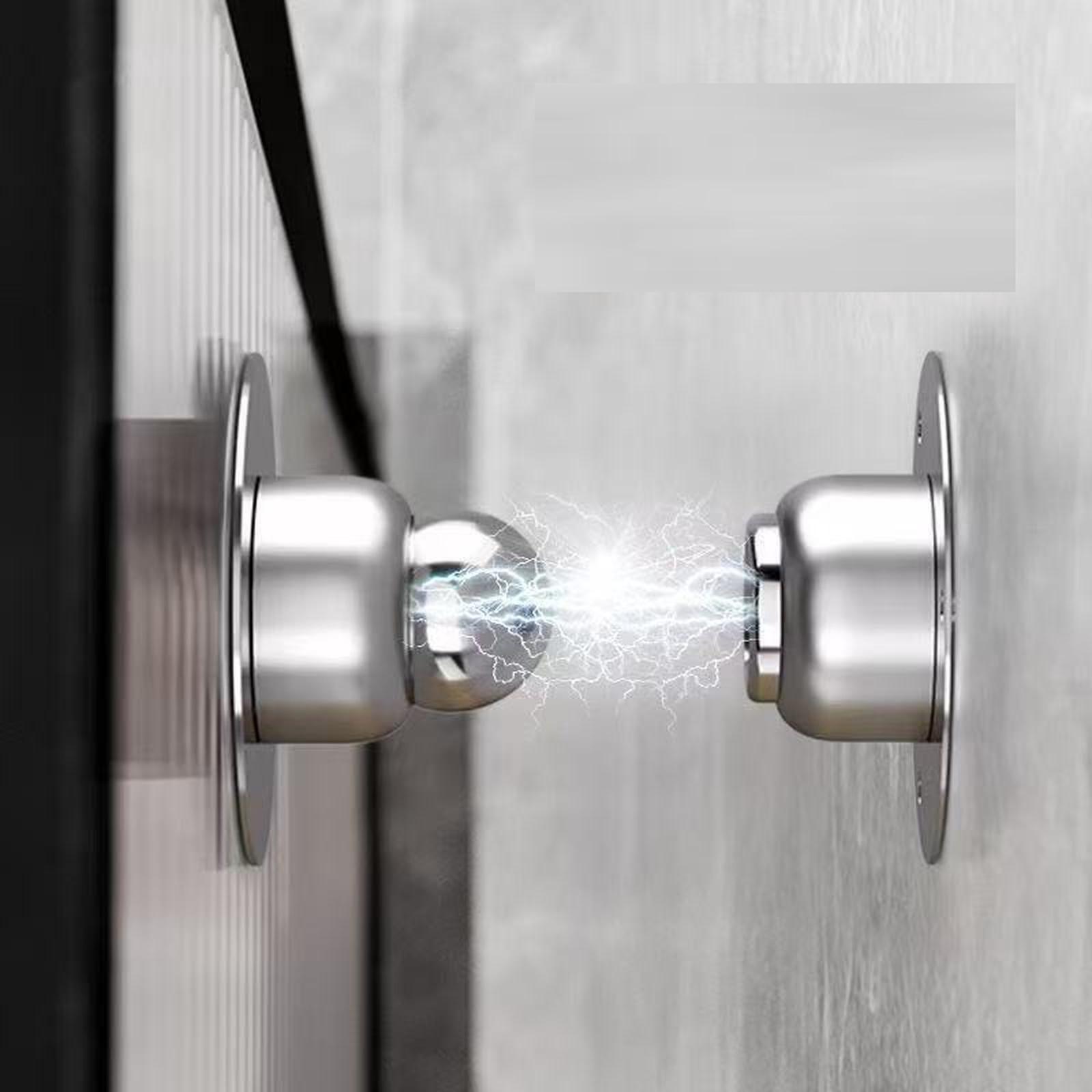 

Magnetic Door Stop - Charcoal Black - 1pc one size срібний