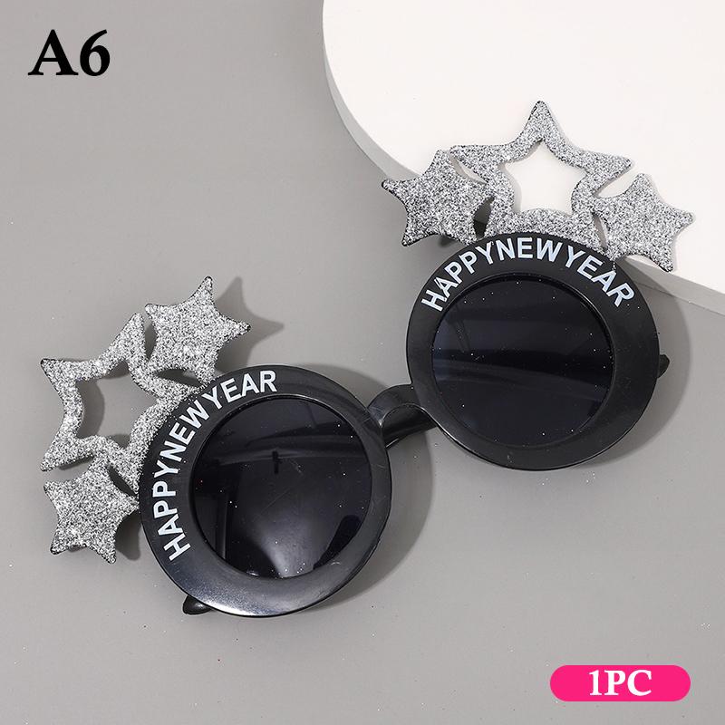 2026  Year Glasses Funny Glasses Eve Party Decoration Po Booth Prop Pc Sunglasses Christmas Supplies 1/3/4Pcs