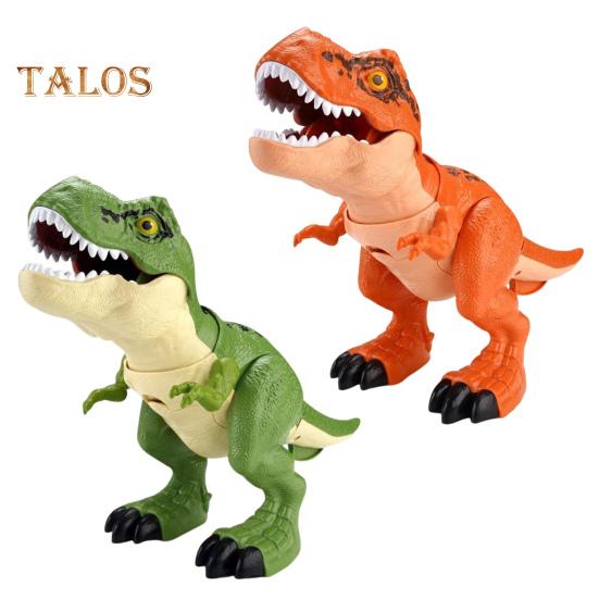 1 set Jucărie de dinozaur care înghite răcnind cu cușcă gura mobilă leagăn coadă copii Tyrannosaurus Rex figură de acțiune model realist din dino pentru copii mici băieți
