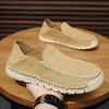 Italian Flat Designer Minimalist Shoes for Men's Fashion Slip on Soft Bottom Walking Loafers Classic Suede Leather Casual Shoes