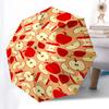 1pc Apple Slices Pattern Umbrella with Plastic Handle,Suitable for All Seasons Home Travel Outdoor UmbrellaPT266