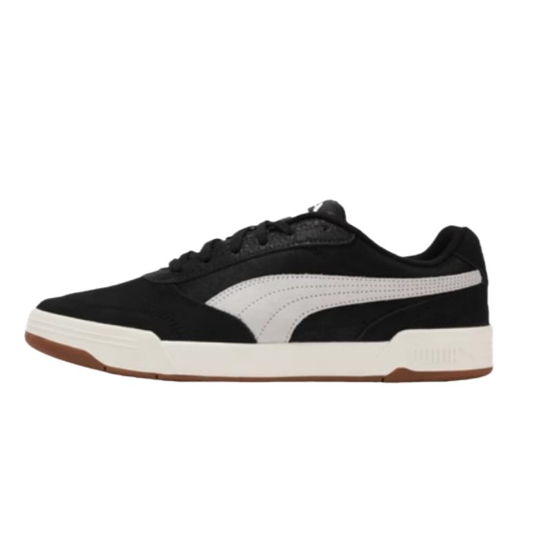 New PUMA C Skate Low Top Skateboard Shoes Men's Black White 403145-01