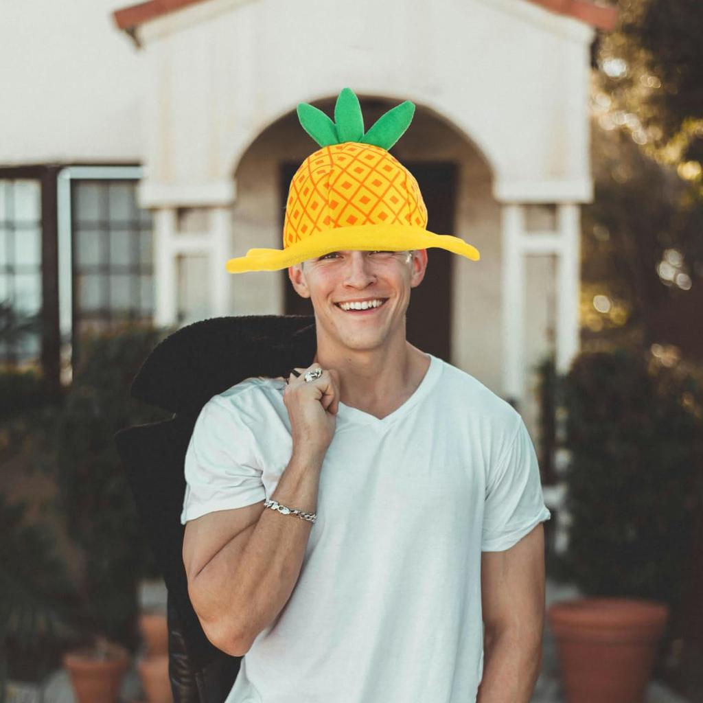 PACKOVE Pineapple Fruit Cute Costume Soft X X Adult Party Perfect for Halloween and Events Hat, Headpiece, Accessory, Material, 13.78 12.80 12.60