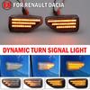 2019 2020 2021 for Dacia Duster II (HM) Sandero II 2013-2021 Logan II 2012-2022 2Pcs LED Dynamic Turn Signal Light Side Marker