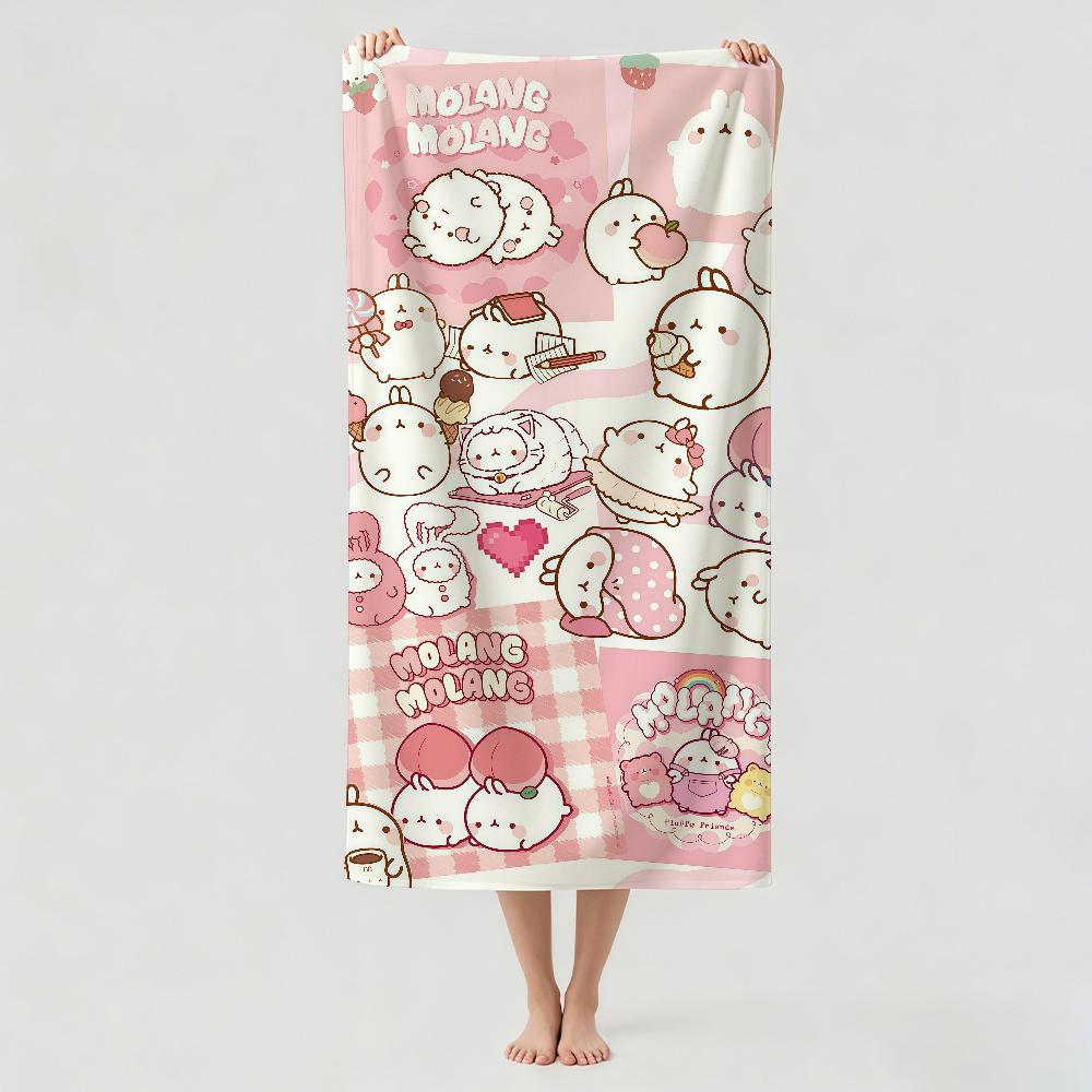 Cartoon cute M-MolangS Towel Drying Bath Towel Applicable To Light Swimming Camping Yoga Beach Out