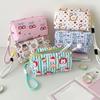 Creative Student Cosmetic Pouch With Cartoon Design Portable Hand Carry Water Resistant Polyester Makeup Organizers For Teens Women Daily Use