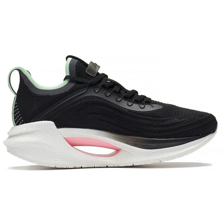 Li Ning Shadow Essential Slip Resistant And Breathable Low Top Running Shoes Women's Black ARRS004-3