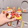Zodiac 2025 Snake Keychain Colorful Silicone Pendant Excellent For Gifts And Souvenirs