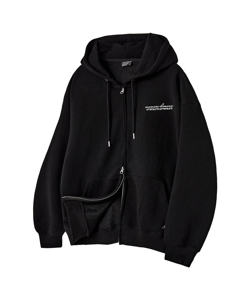 Elimeno El New Rople Lettering 2-Way Zip-Up Hoodie 2 Colors