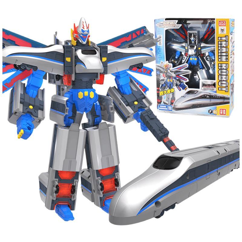 Train Superman Transforming Robot Figure