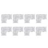 8pcs 8mm Strip Light Connector Transparent LED Strip Connector Pin Connector  For DIY Projects