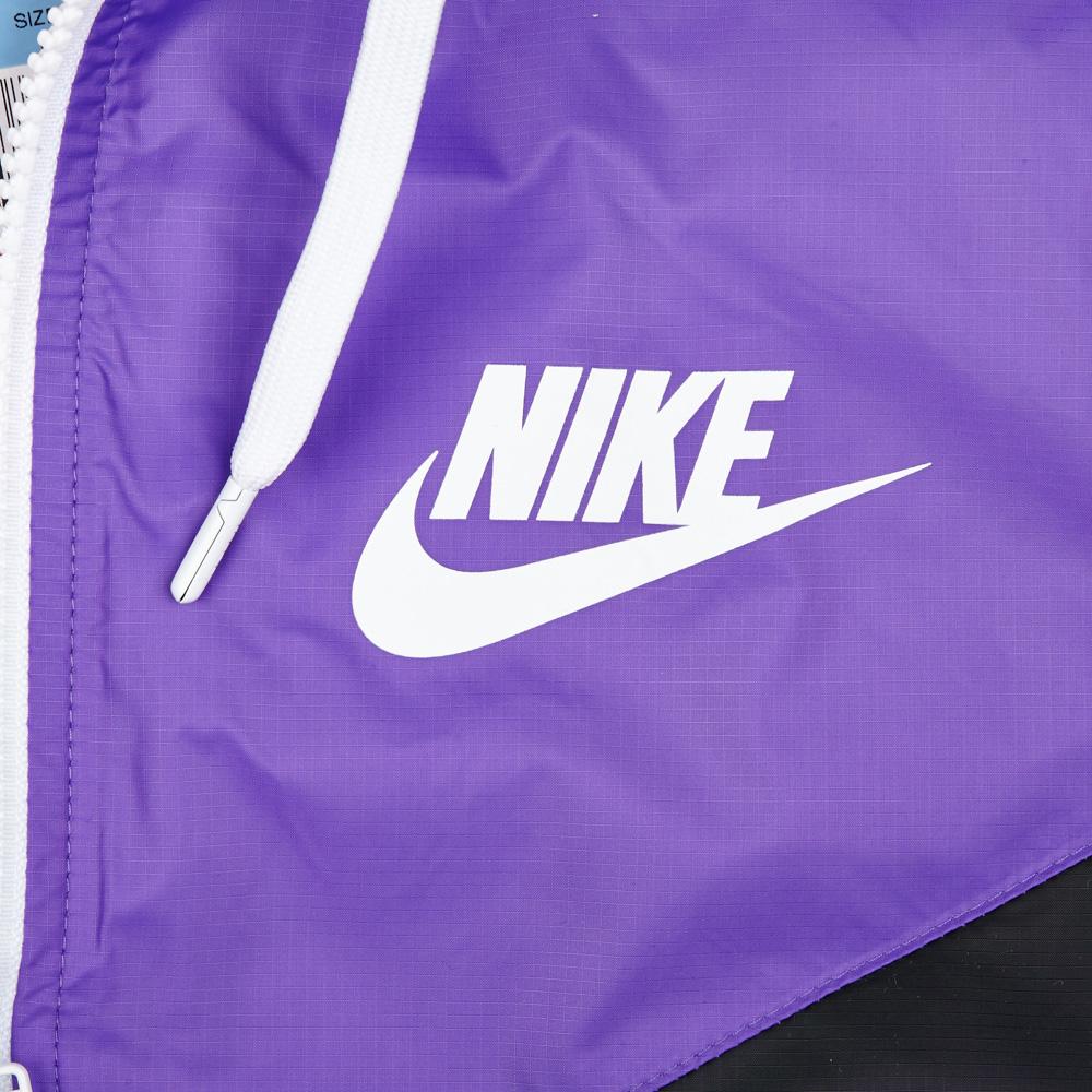 Nike Windrunner Lifestyle Series Fashion Logo Versatile Hooded Jacket Women jackets Black 545909-016