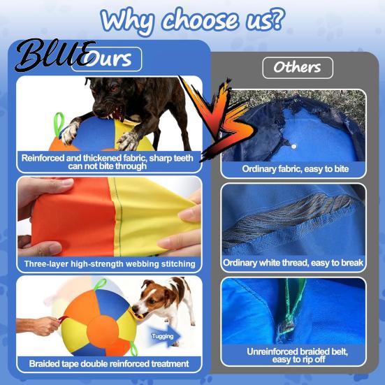 Pet Concentration Toy with Air Pump Multiple Nozzles Fast Inflation Tear-Resistant Chew-resistant Compact Size Portable Horse Training Inflatable