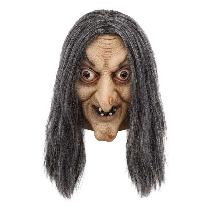 Masque de Costume de Personnage Vieilli avec Détail de Visage en Latex pour Photos de Fête, Spectacles Thématiques et Cosplay de Farce Saisonnière