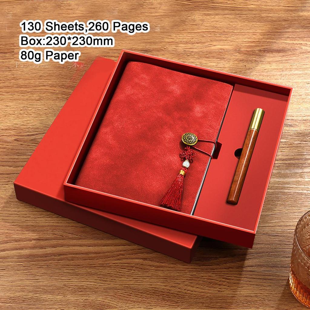 A5 Leather Buckle Business Notebook Gift Box, Student Subject Notes, Diary, Work Meeting Record Book, Travel Journal, Notepad, Lined Pages,