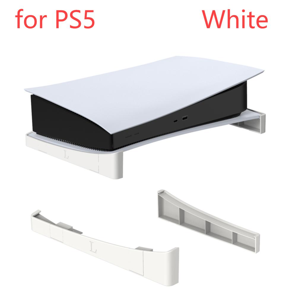 2pcs/set Horizontal Storage Stand for PS5 Slim Digital / Optical Drive Edition Game Console Dock Mount Holder For PS5 Accessory