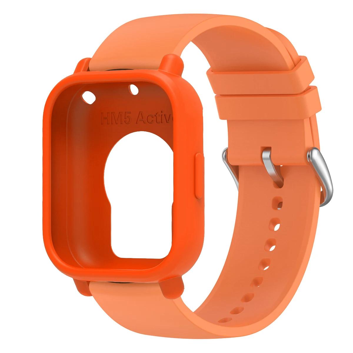 

1 шт. Силиконовый чехол+ремешок для Redmi Watch 5 Active, крышка ремешка, аксессуары Correa для Redmi Watch 5 Lite, браслет, спортивный ремешок Redmi Watch 5 Lite