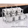 Stainless Steel Double-Layer Seasoning Organizer