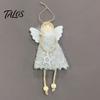 Pastel Christmas Hanging Decor Tree Plush Angel Doll Ornament, Cute Small Lightweight Xmas Topper Pendant for Thanksgiving Day Gifts, Holiday