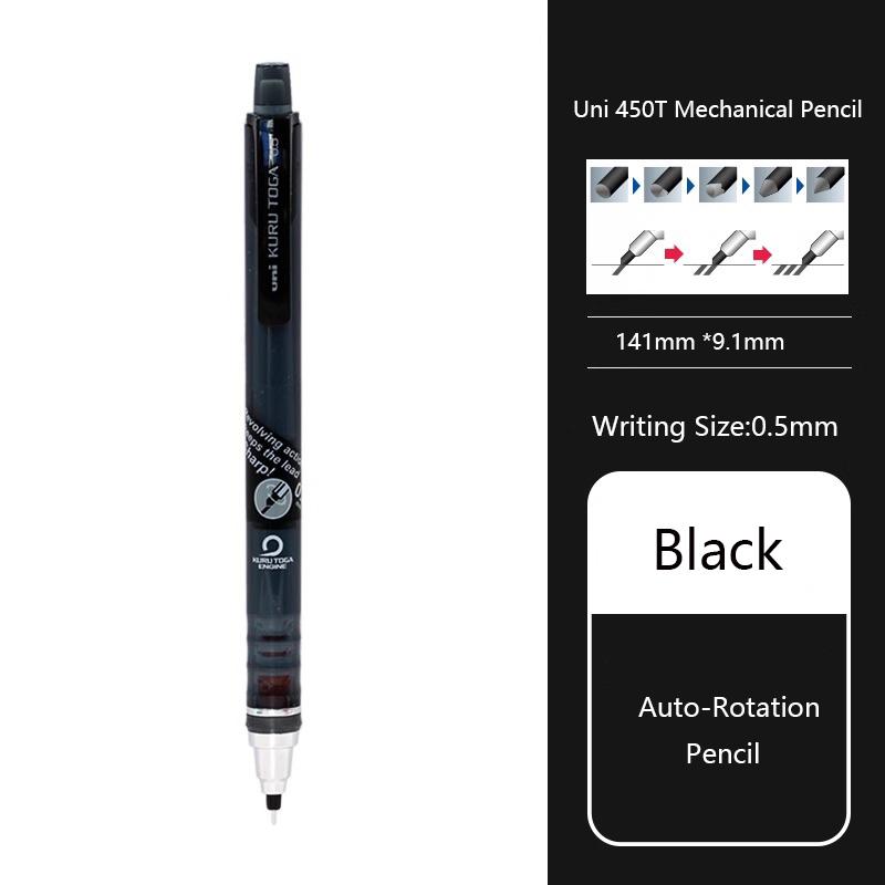 Japan Uni Kuru Toga Mechanical Pencil M5-450T 0.5mm Automatic Rotating Pencils lapices Art Sketch Student Stationery Supplies