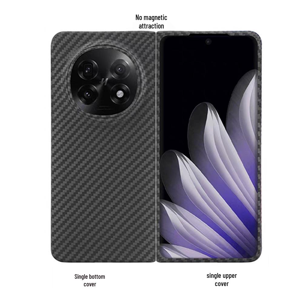 Kevlar Carbon Fiber Thin Anti-Fingerprint Case for Oppo Find N5 Single Bottom Cover