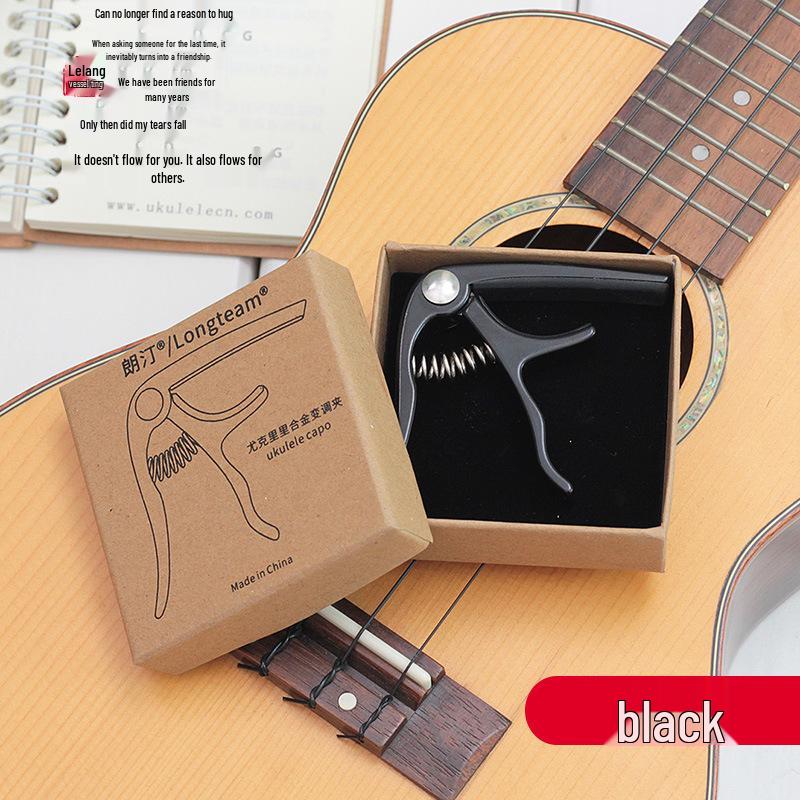 

Alloy Ukulele Capo: Musical Instrument Transposition Clip