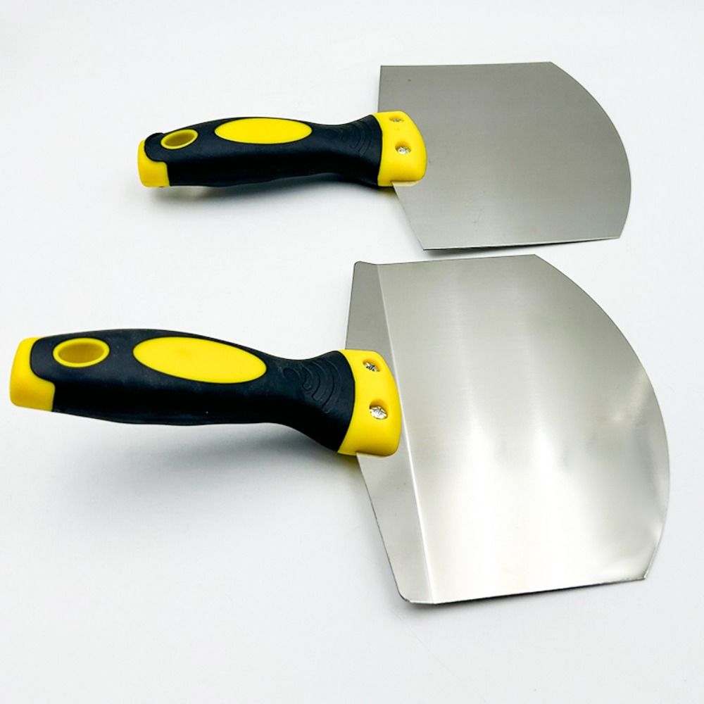 Arc Ash Shovel Stainless Steel Plaster Trowel Paint Feed Filling Scraper  Construction Worker