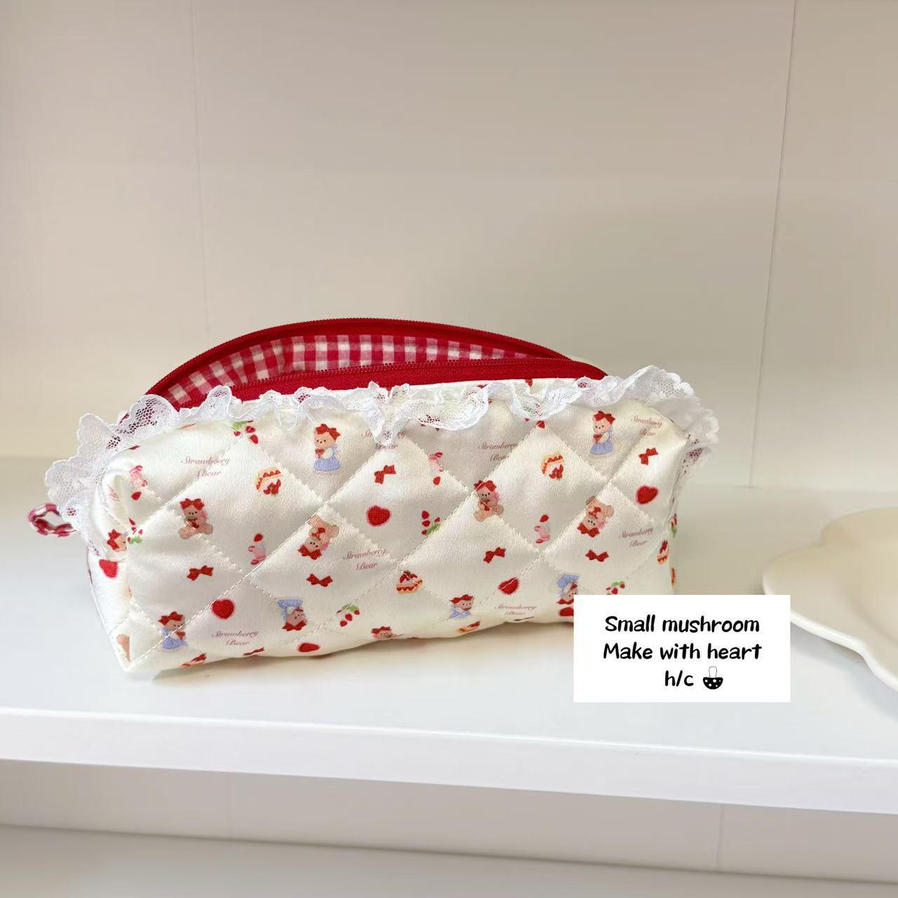 Sweet Dream Ballet Style Satin Hair Tie & Makeup Bag