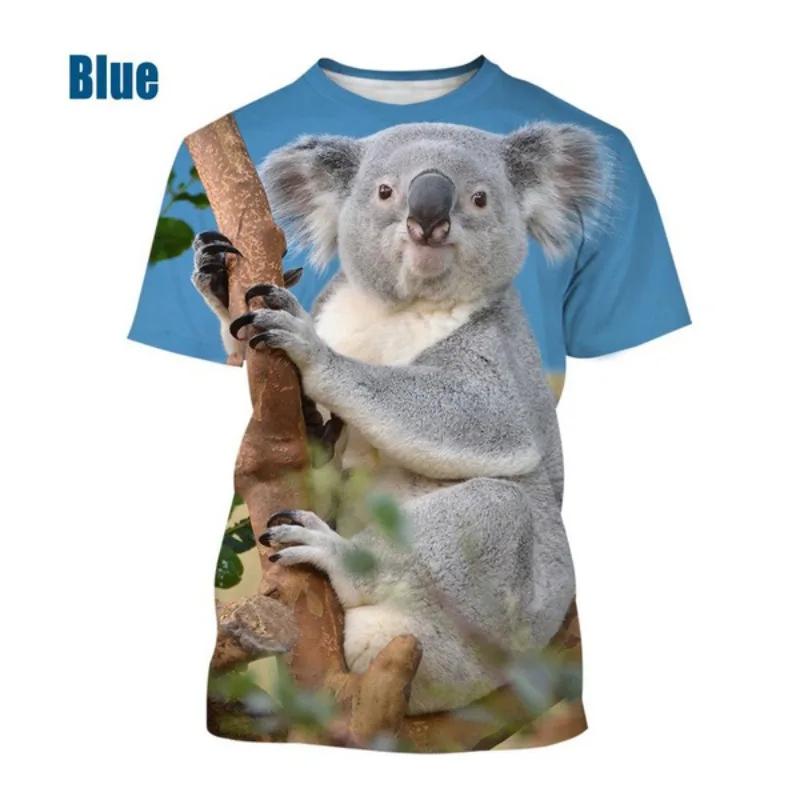 Koala Bear 3D Graphic T Shirts Men's Clothing Tees TopCute Animal Unisex Street Casual Harajuku T-shirt