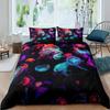Teal Warm Comforter Cover Set King-Sized Dimensionsd Dimensions Ocean Decor,Jelyfish Soft Duvet Cover Nautical Sea Beding Set Marine Life Retro
