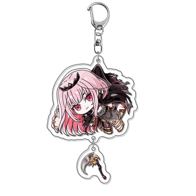 Anime Nijisanji Plastic Keychain Cute Cartoon Keyring Bag Tag Cos Accessories Collections
