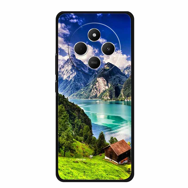 Phone Case For Xiaomi Redmi 14C Back Cover Case 14 C Black Silicone Soft Funda For Redmi 14C Case Redmi14C 6.88" Shockproof Bag