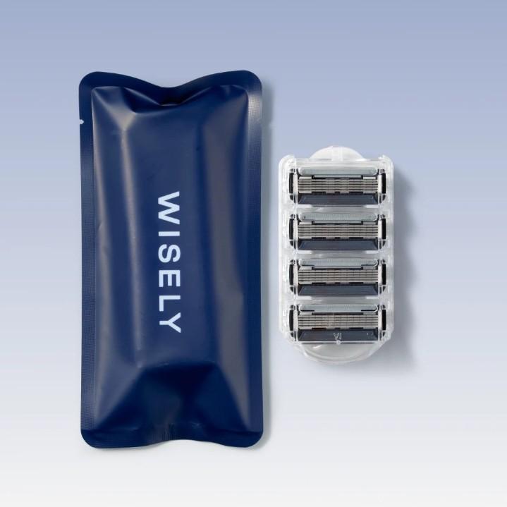 

Стартовый набор бритв Wisely PRO, ручка для бритья + лезвие + пробное лезвие, 1 комплект PRO 4 Blades