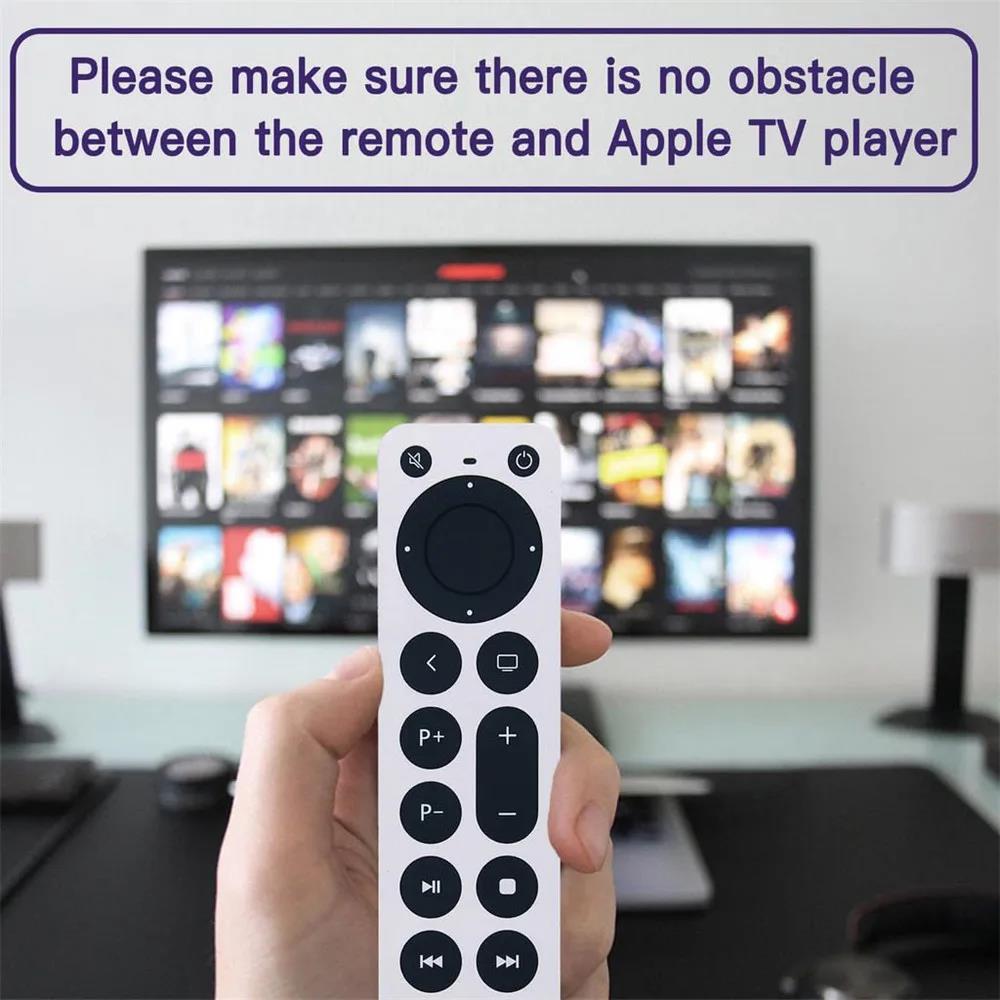 Replacement Remote Control for Apple TV Universal 4K Gen 1 2 3 4 HD A2169 A1842 A1625 A1427 A1469 A1378 A1218(No Voice Function) 3
