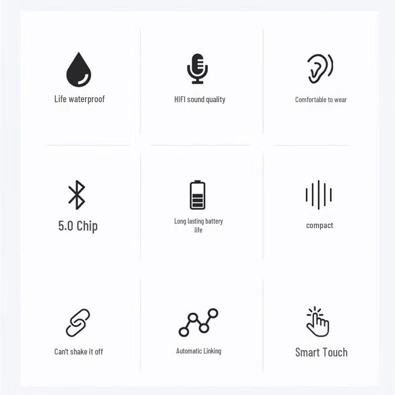 Bach i12 True Wireless Bluetooth Earbuds