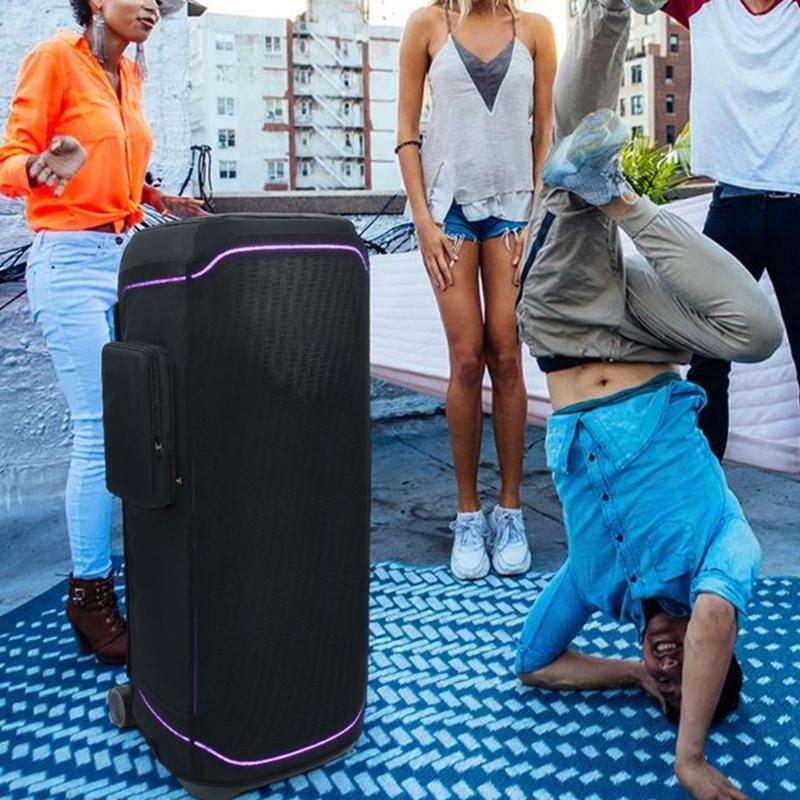 Nylon Case Proetctor Sleeve For Dedicated Speaker Precise Cutout And Sound Clear Mesh Front Panel Black