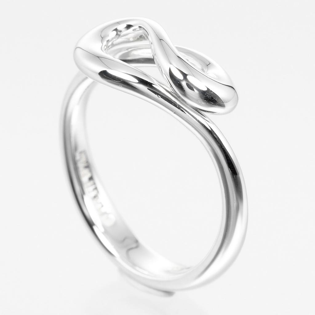 TIFFANY&Co. Open Wave Ring Silver925 #4.9(US Size) 3g Women Used