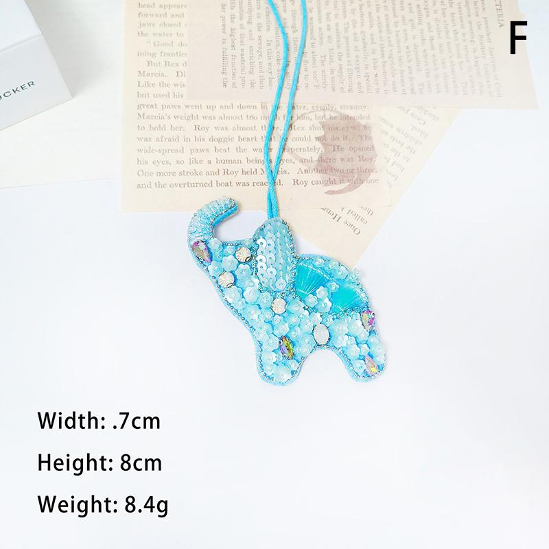 

3D Handmade Beaded Coconut Tree Butterfly Hanging Rope Patches Lanyard Patch Beading Applique Patch